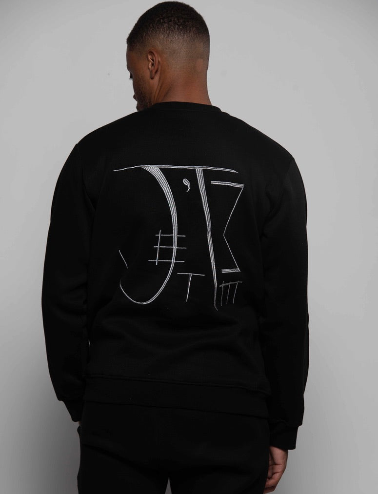 Jet Black Crew Neck