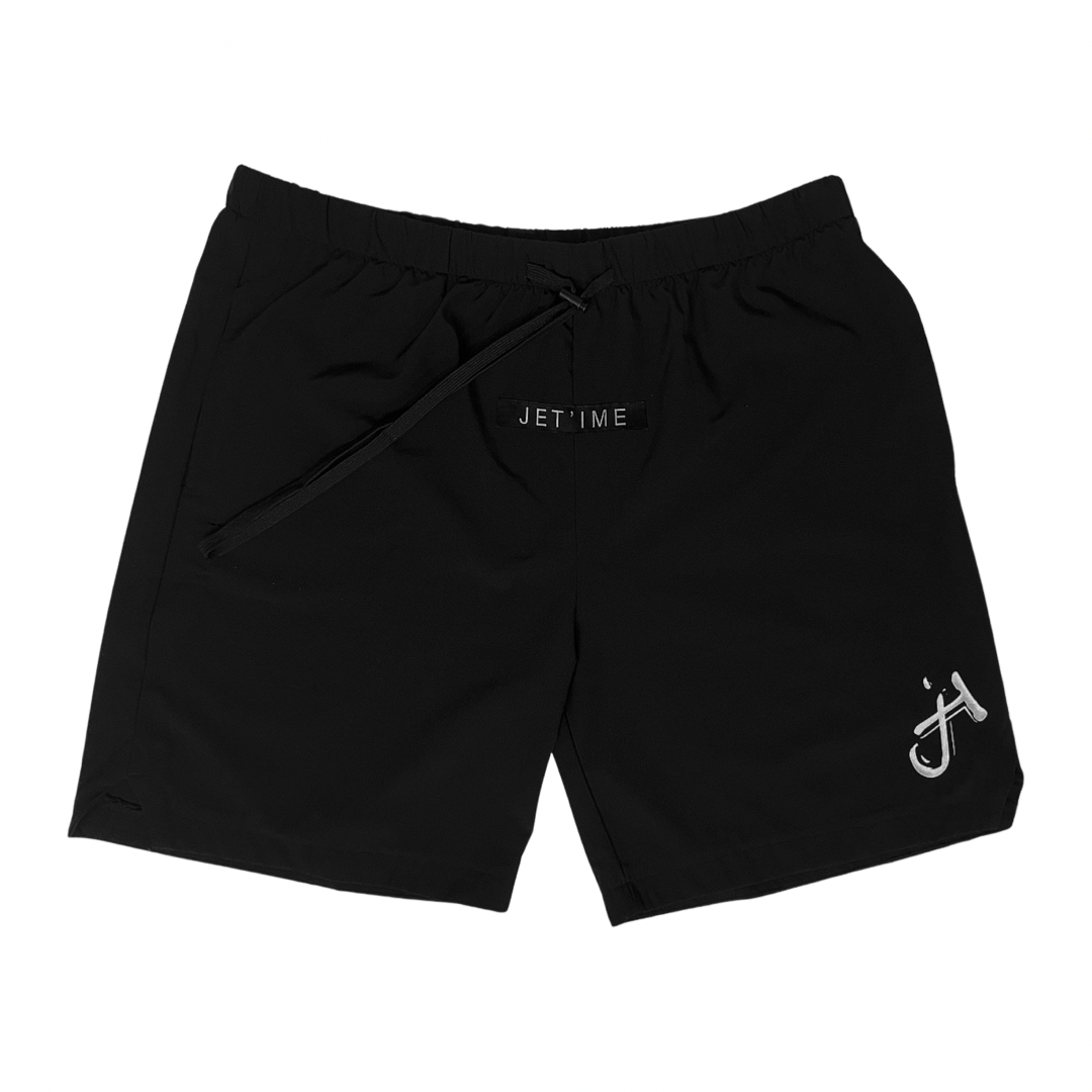 First-Class Jet Black Shorts