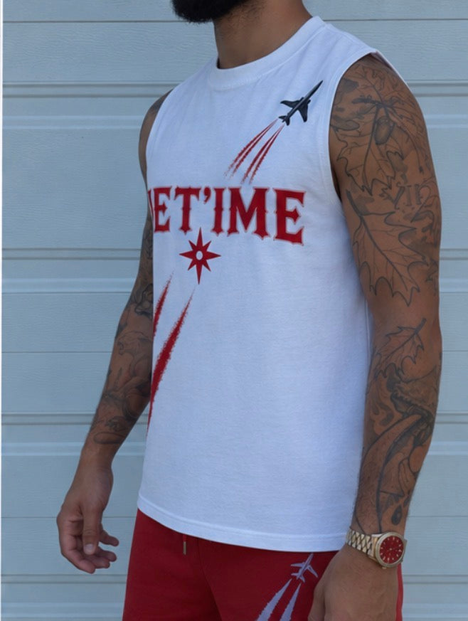 Flight Path Sleeveless Tee