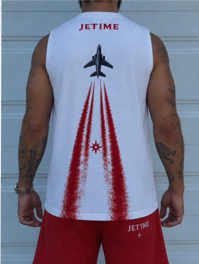 Flight Path Sleeveless Tee