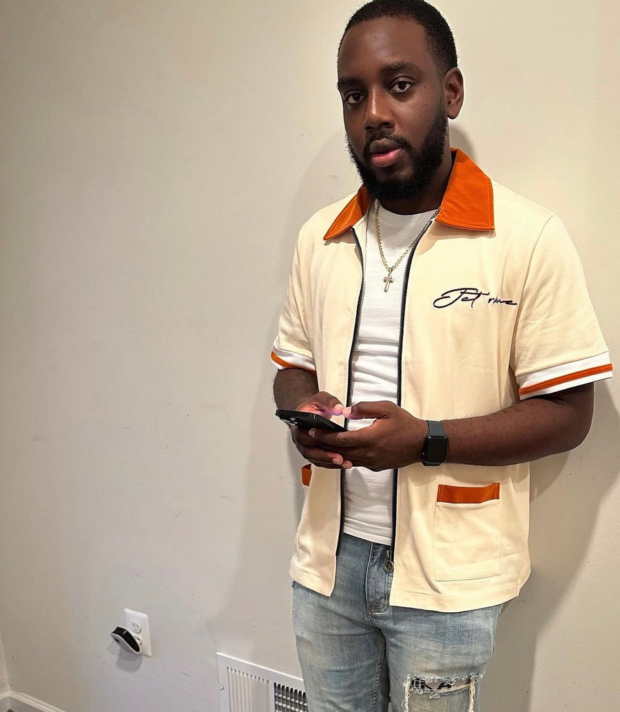Jet-Zip Collard Shirt