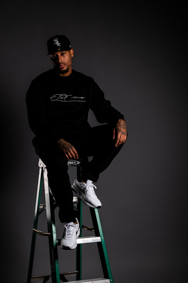 Jet Black Crew Neck