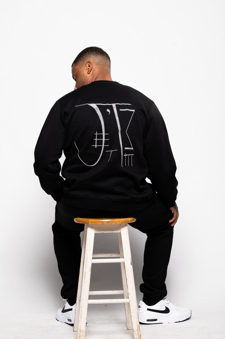 Jet Black Crew Neck